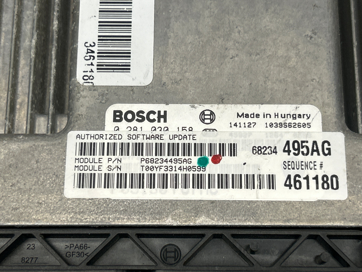 2014-2018 RAM 1500 3.0 ECODIESEL ECU ECM ENGINE CONTROL MODULE OEM P68234495AD