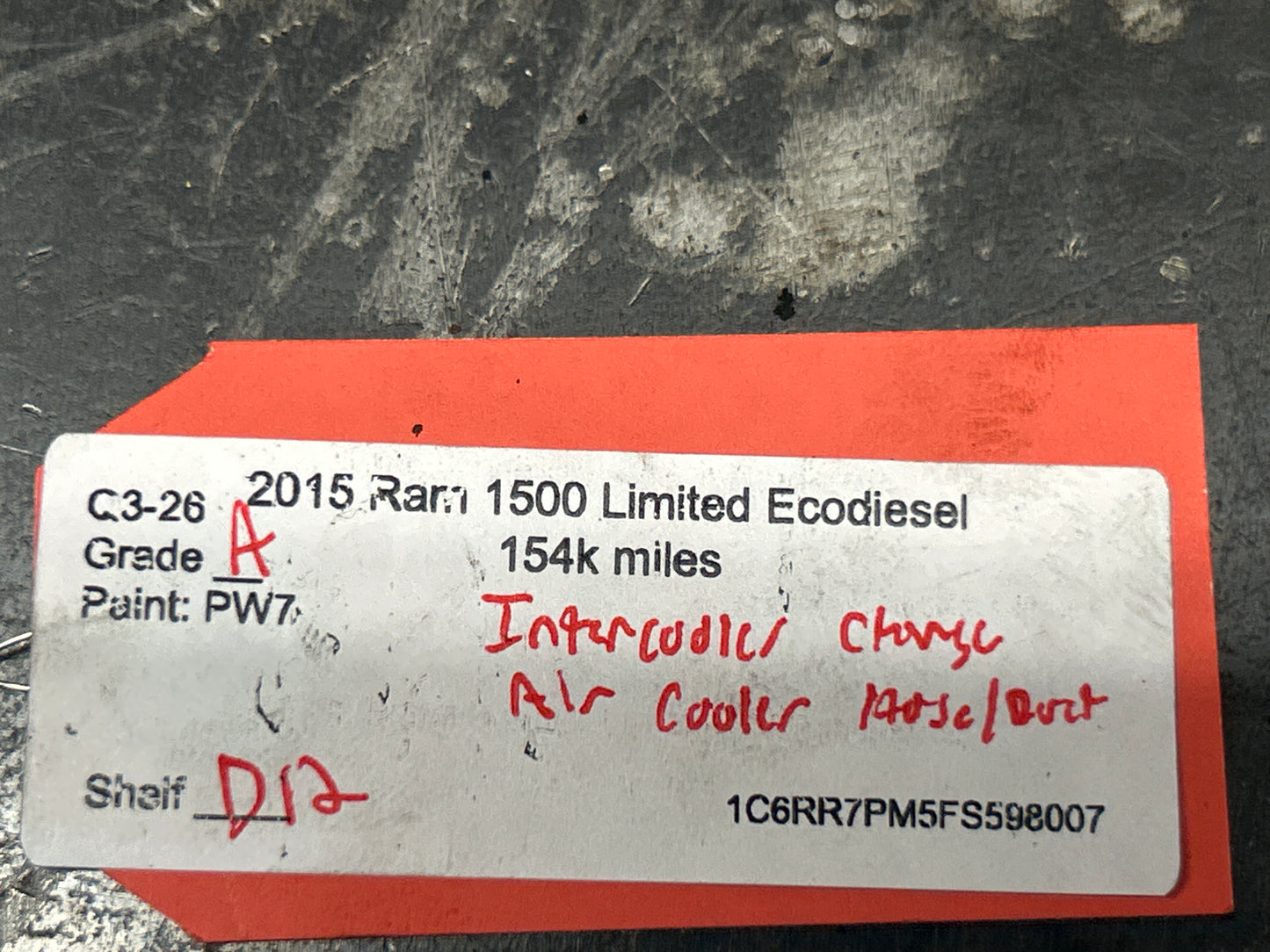 2013-2024 RAM 1500 3.0L Diesel Intercooler Pipe Duct Hose Kit Genuine OEM