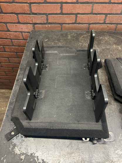 2013-2024 RAM 1500-3500 CREW CAB REAR FOLDING FLOOR CARGO STORAGE TRAY BLACK