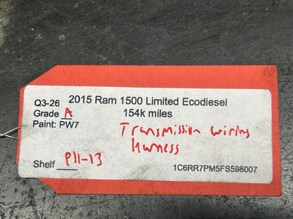 2014-2018 RAM 1500 3.0L Eco Diesel TRANSMISSION AUTO TRANS AT WIRING HARNESS OEM