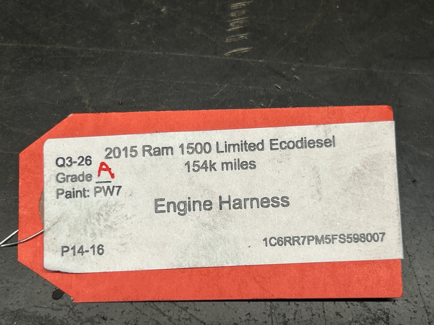 2014-2024 RAM 1500 ECODIESEL 3.0L ENGINE INJECTOR WIRING WIRE HARNESS OEM