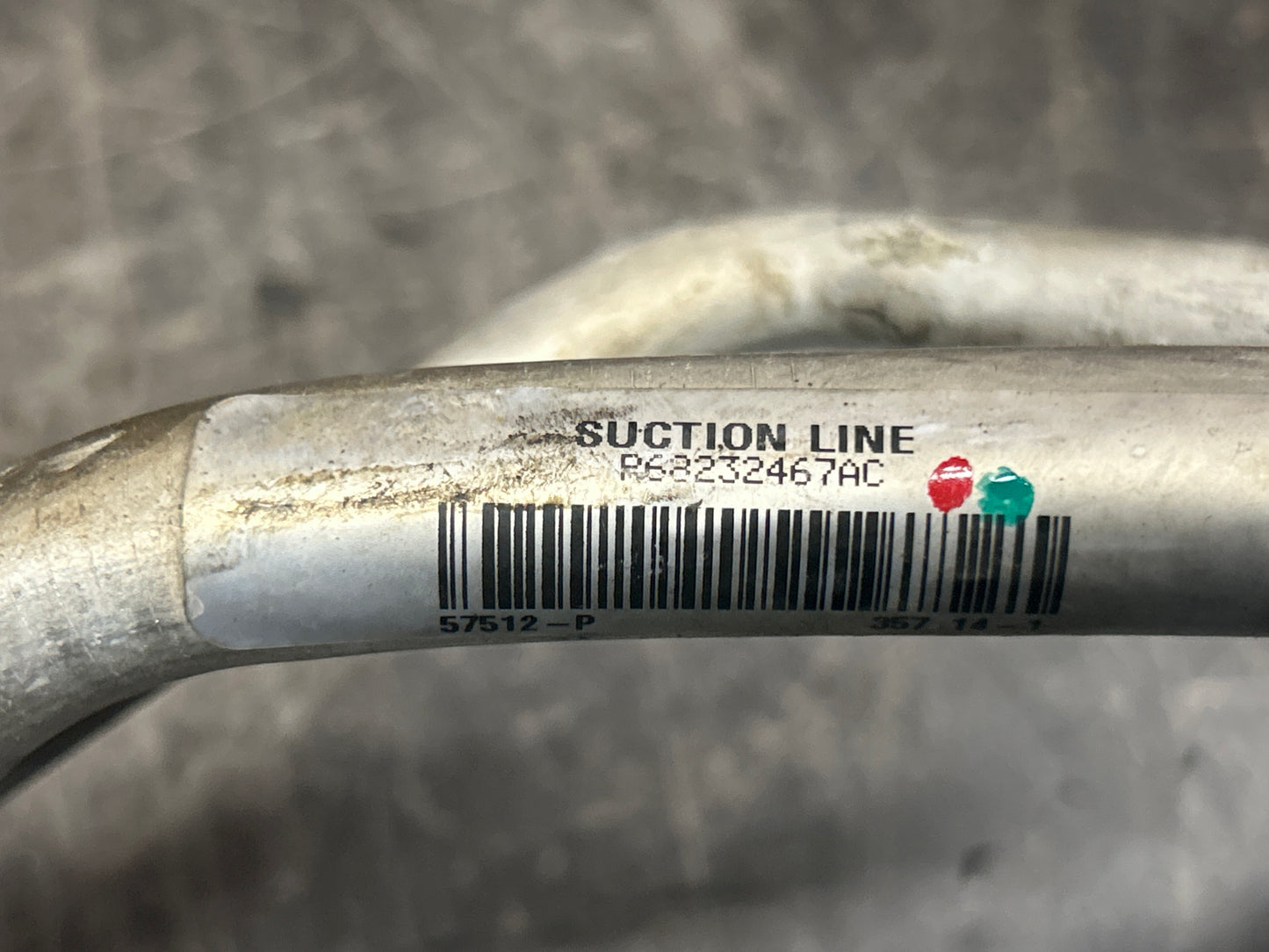 2014-2018 Dodge Ram 1500 3.0 EcoDiesel A/C Hose Tube Line Pipe OEM 68232467AC