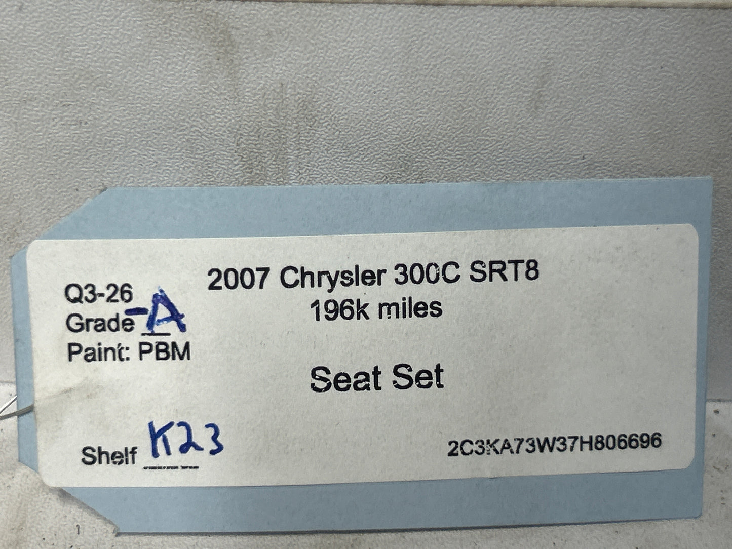 2005-2010 CHRYSLER 300C SRT8 LEATHER SUEDE HEATED FRONTS REAR SEATS OEM