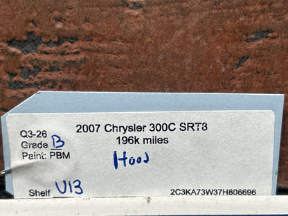 2005-2010 Chrysler 300C SRT8 Hood Aluminum Paint code: PBM OEM 5112136AH
