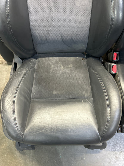 2005-2010 CHRYSLER 300C SRT8 LEATHER SUEDE HEATED FRONTS REAR SEATS OEM