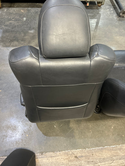 2005-2010 CHRYSLER 300C SRT8 LEATHER SUEDE HEATED FRONTS REAR SEATS OEM
