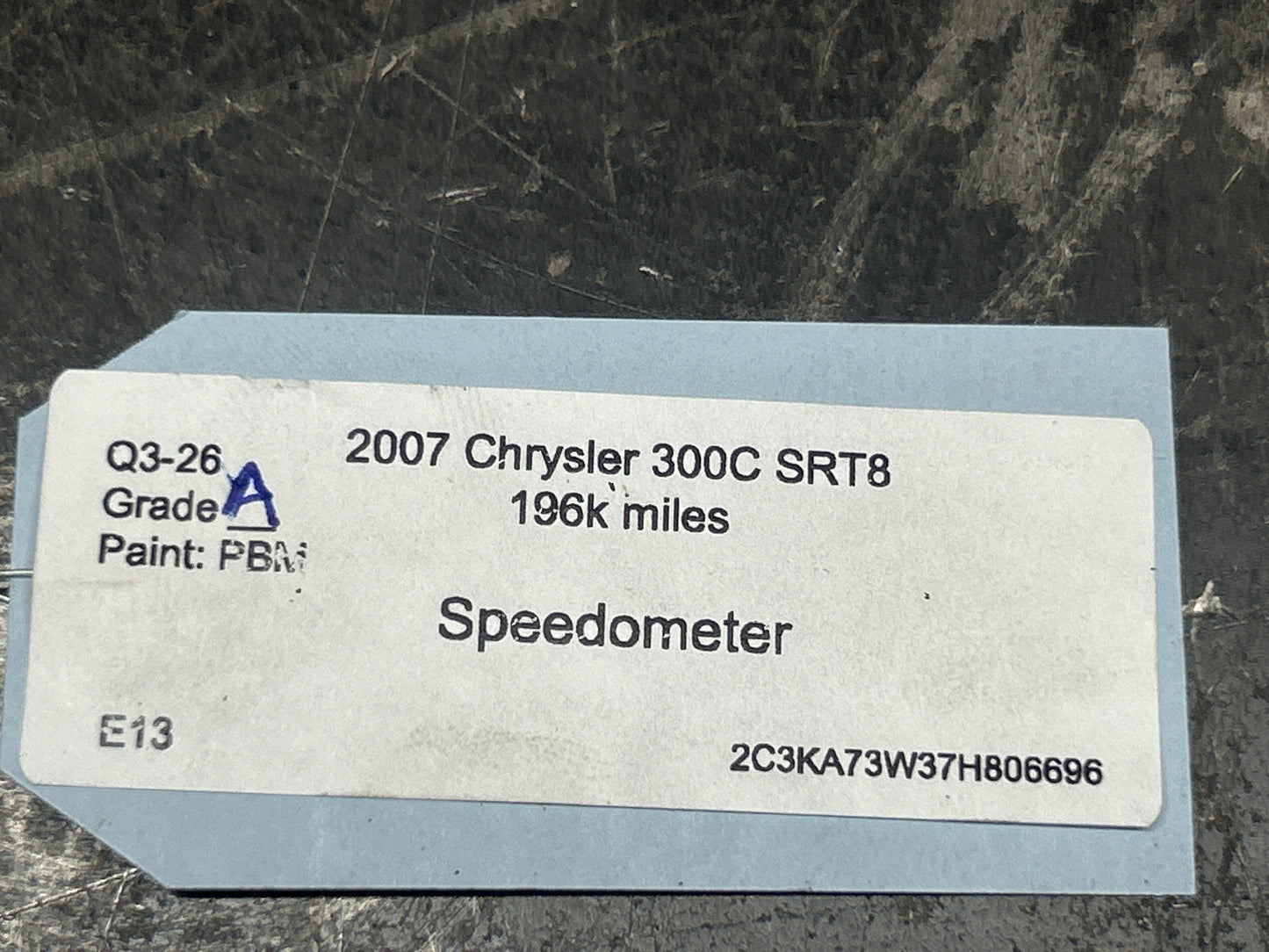 2007 Chrysler SRT8 Chrysler 300C 180Mph Instrument panel Cluster Speedometer OEM