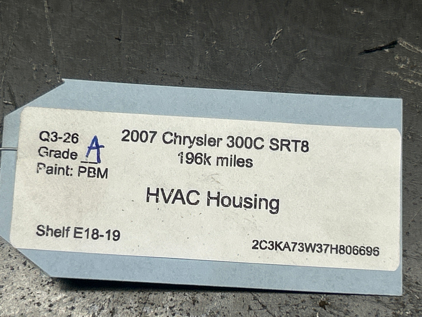 2005-2010 CHRYSLER 300 SRT8 HVAC A/C HEATER BLOWER HOUSING BOX 04596500AE