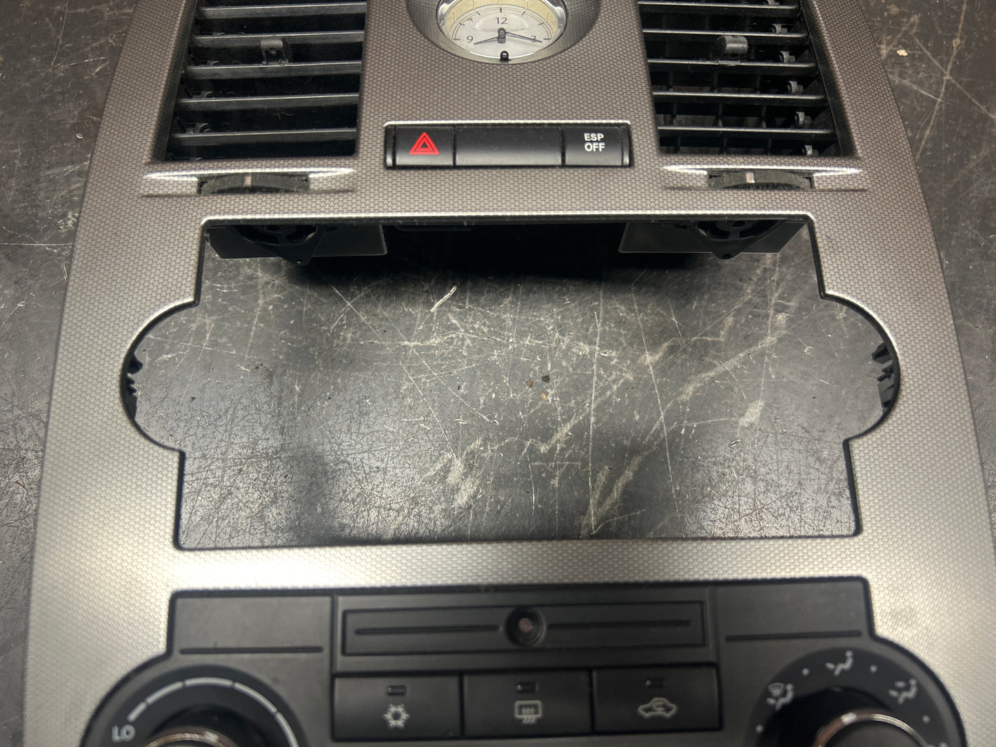 2005-2010 Chrysler 300 Dash Bezel Trim Panel Nav Radio Heater Climate Control