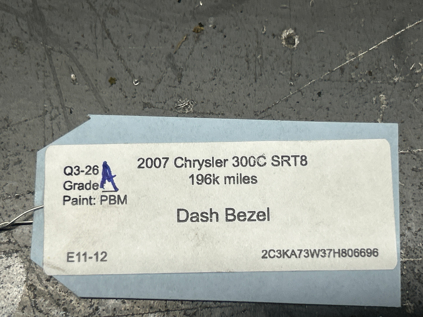 2005-2010 Chrysler 300 Dash Bezel Trim Panel Nav Radio Heater Climate Control