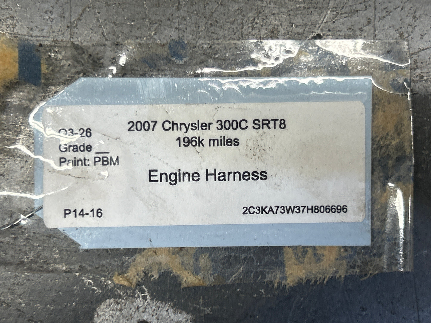 06-10 CHRYSLER 300 CHARGER SRT-8 6.1 HEMI OEM ENGINE WIRING HARNESS 05029768AD