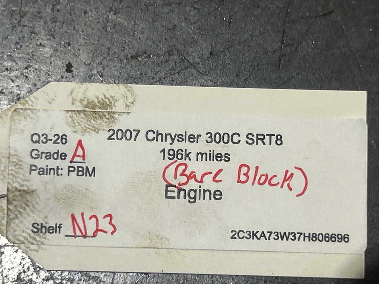 2005-2010 Chrysler Dodge Jeep SRT8 6.1L GEN 3 HEMI Bare Engine Cylinder Block
