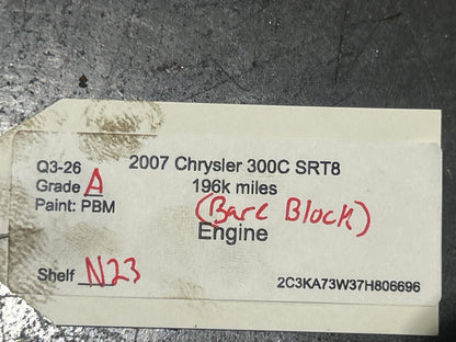 2005-2010 Chrysler Dodge Jeep SRT8 6.1L GEN 3 HEMI Bare Engine Cylinder Block