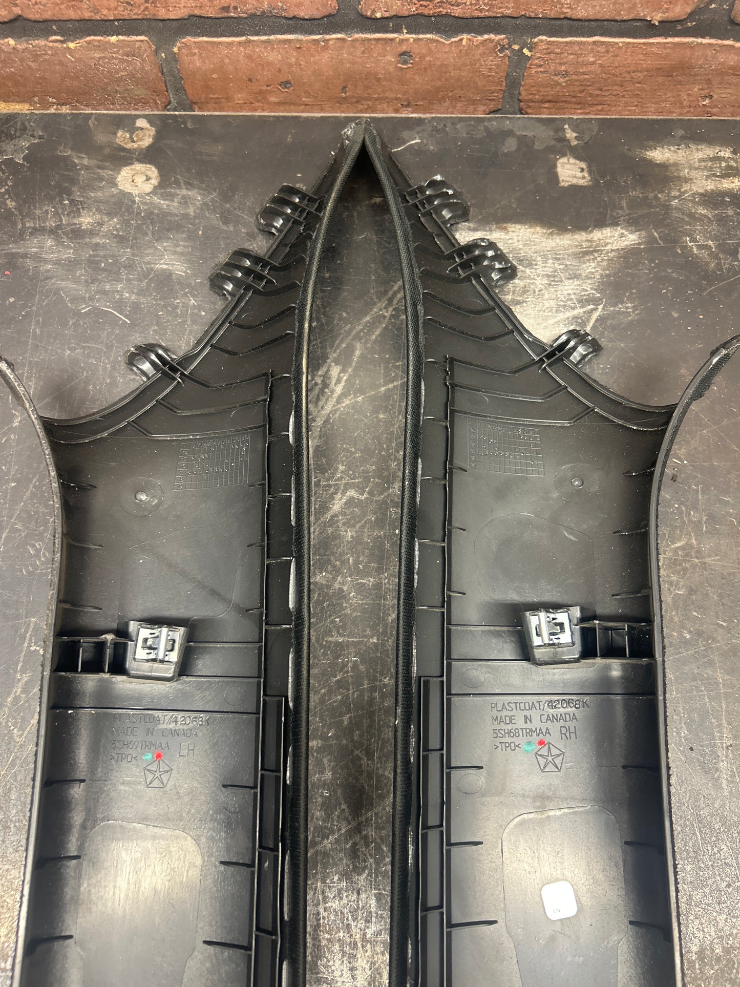 2015-2023 Dodge Charger Black A Pillar Trim Set OEM 5LN24DX9AF