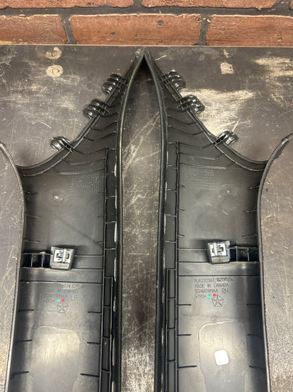 2015-2023 Dodge Charger Black A Pillar Trim Set OEM 5LN24DX9AF