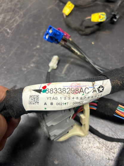 2018 DODGE CHARGER DASH DASHBOARD INSTRUMENT PANEL WIRE WIRING HARNESS OEM