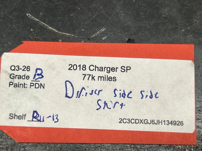 11-22 Dodge Charger Scat Pack Driver Side Rocker Panel Skirt PDN Destroyer Gray