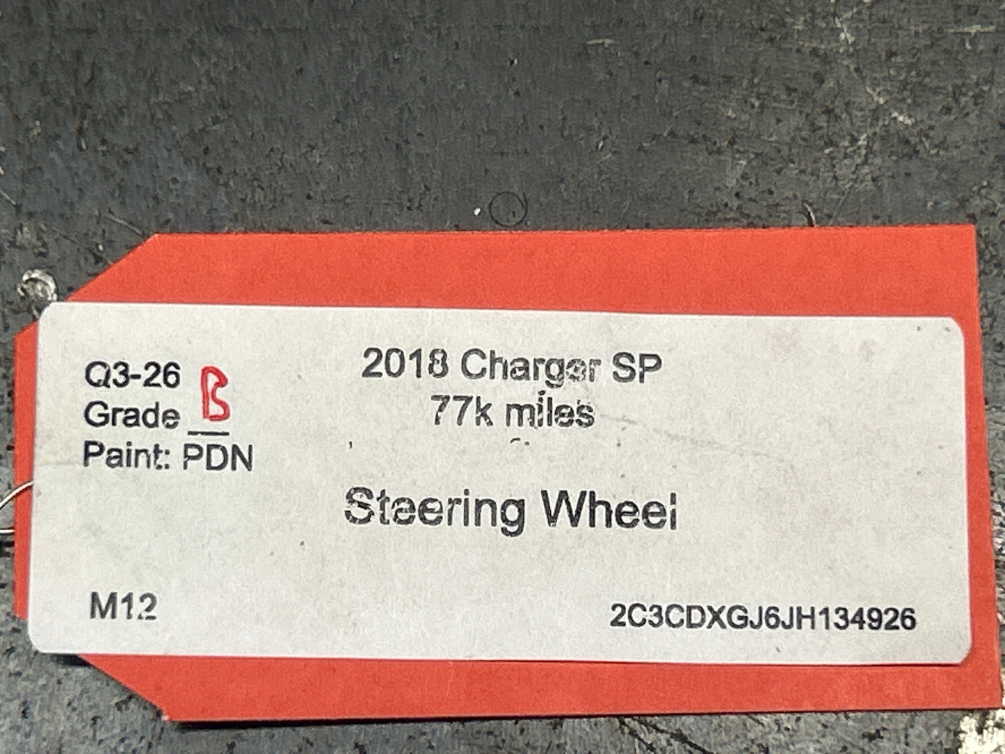 2018-2023 Dodge Charger Scat Pack 392 Steering Wheel W/Paddles Cruise Control