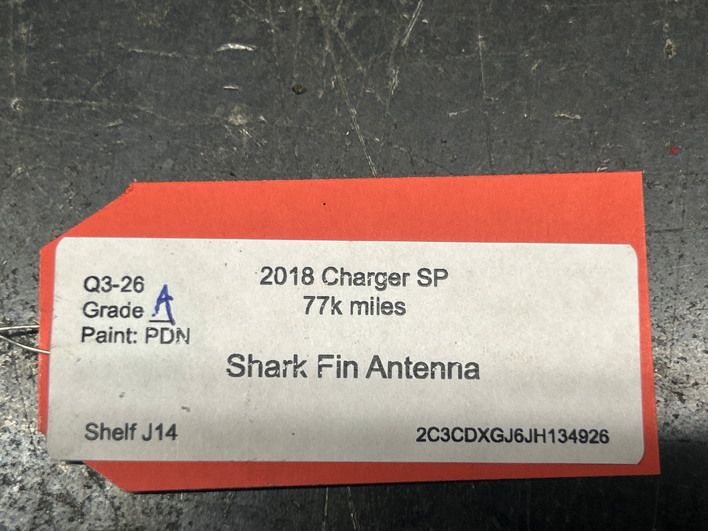 2017-2023 Dodge Charger OEM Shark Fin Roof Antenna 68281281AA Gray PDN
