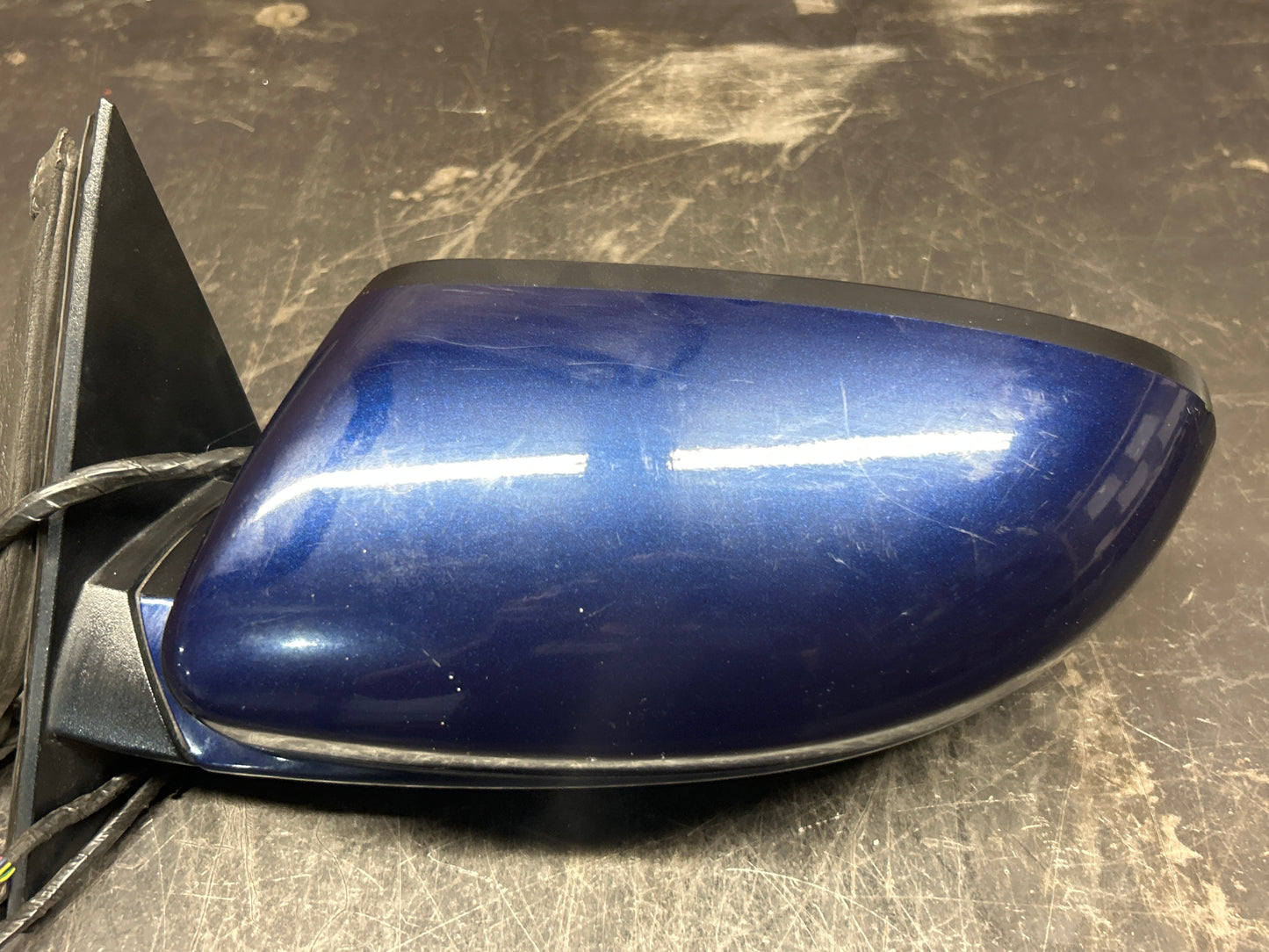 2011-2014 Dodge SRT Charger Driver Left Side View Power Door Mirror Blue OEM