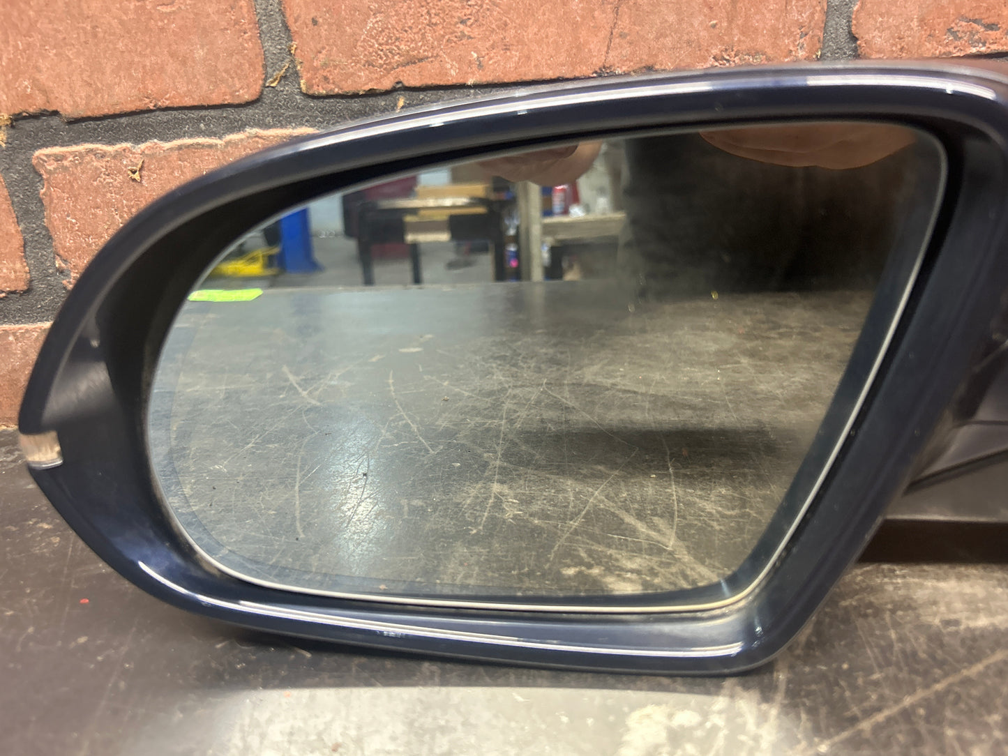 2011-2018 AUDI S8 A8 Front Left Side Mirror W/Camera And Blind Spot Blue OEM