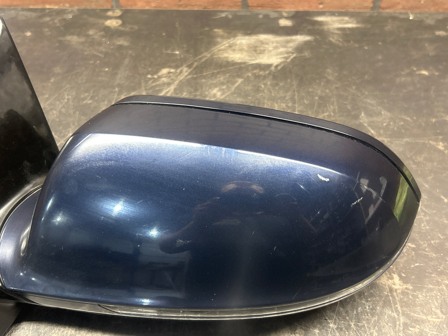 2011-2018 AUDI S8 A8 Front Left Side Mirror W/Camera And Blind Spot Blue OEM