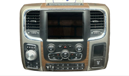 2013-2018 DODGE LARAMIE HORN 1500 2500 3500 RADIO DASH BEZEL CENTER TRIM CONSOLE