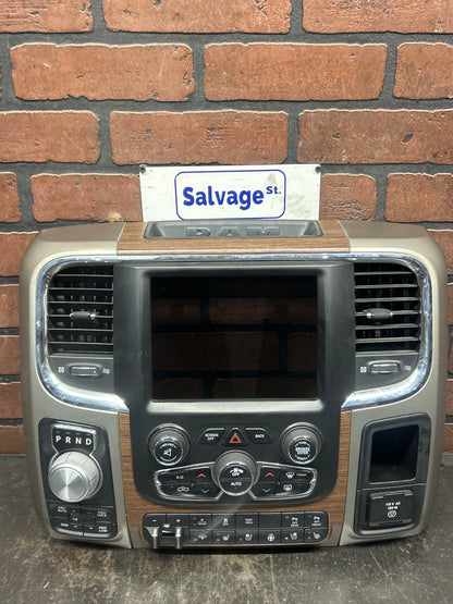 2013-2018 DODGE LARAMIE HORN 1500 2500 3500 RADIO DASH BEZEL CENTER TRIM CONSOLE
