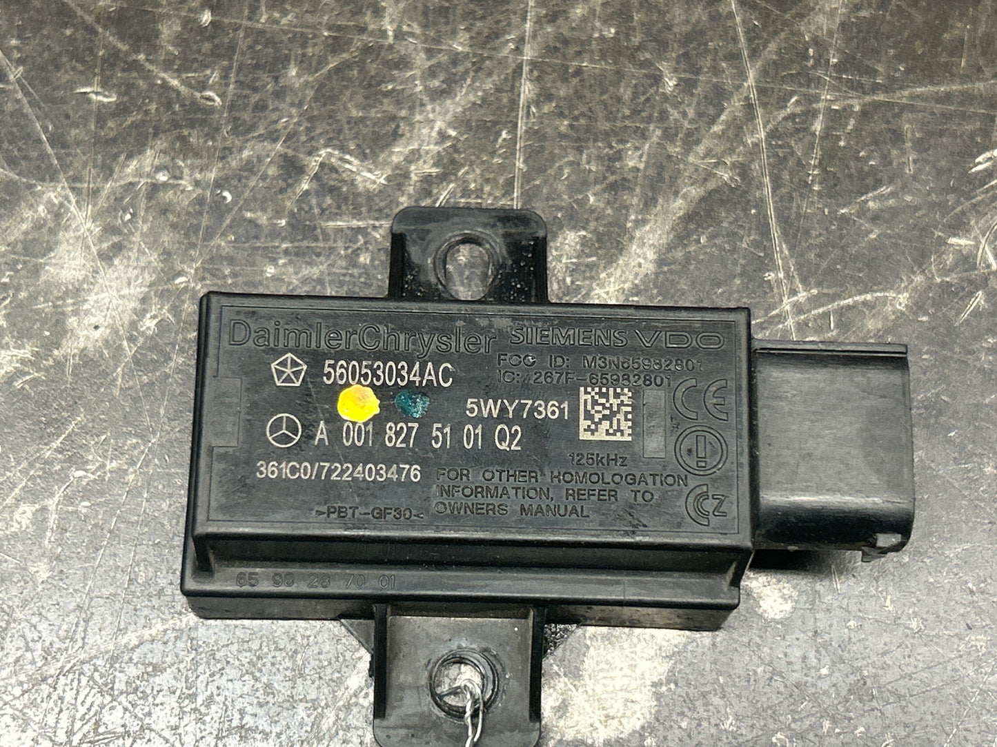 06-10 JEEP GRAND CHEROKEE COMMANDER TIRE PRESSURE TPM MODULE TPMS OEM 56053034AC