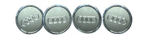 Audi A1 A3 A4 A5 A6 A7 A8 4Pcs Hub Covers Badge Chrome Wheel Rim Center Cap