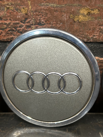Audi A1 A3 A4 A5 A6 A7 A8 4Pcs Hub Covers Badge Chrome Wheel Rim Center Cap