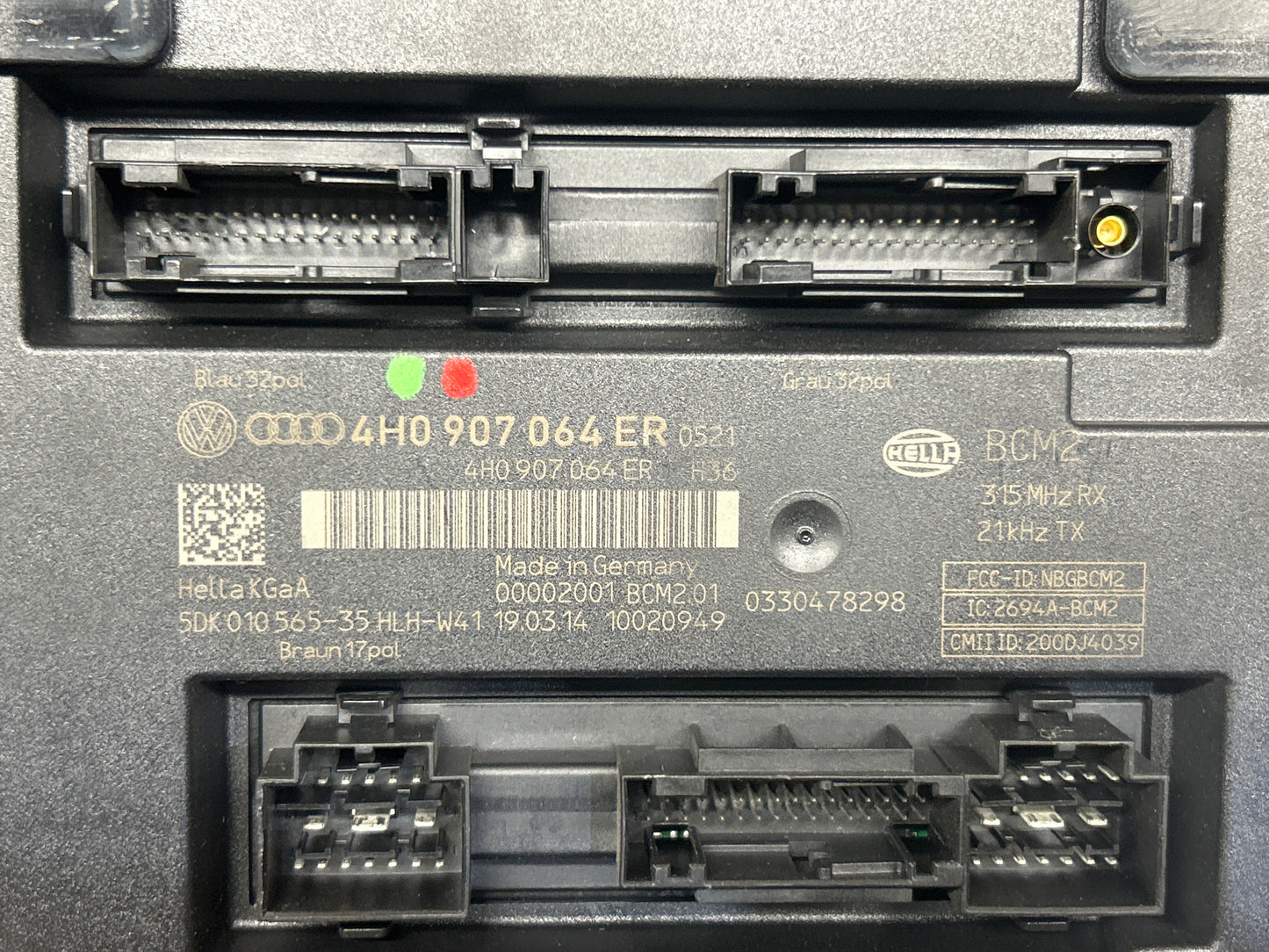 2011-2018 OEM AUDI A6 A7 A8 S6 S7 S8 COMPUTER BODY CONTROL MODULE 4H0 907 064ER