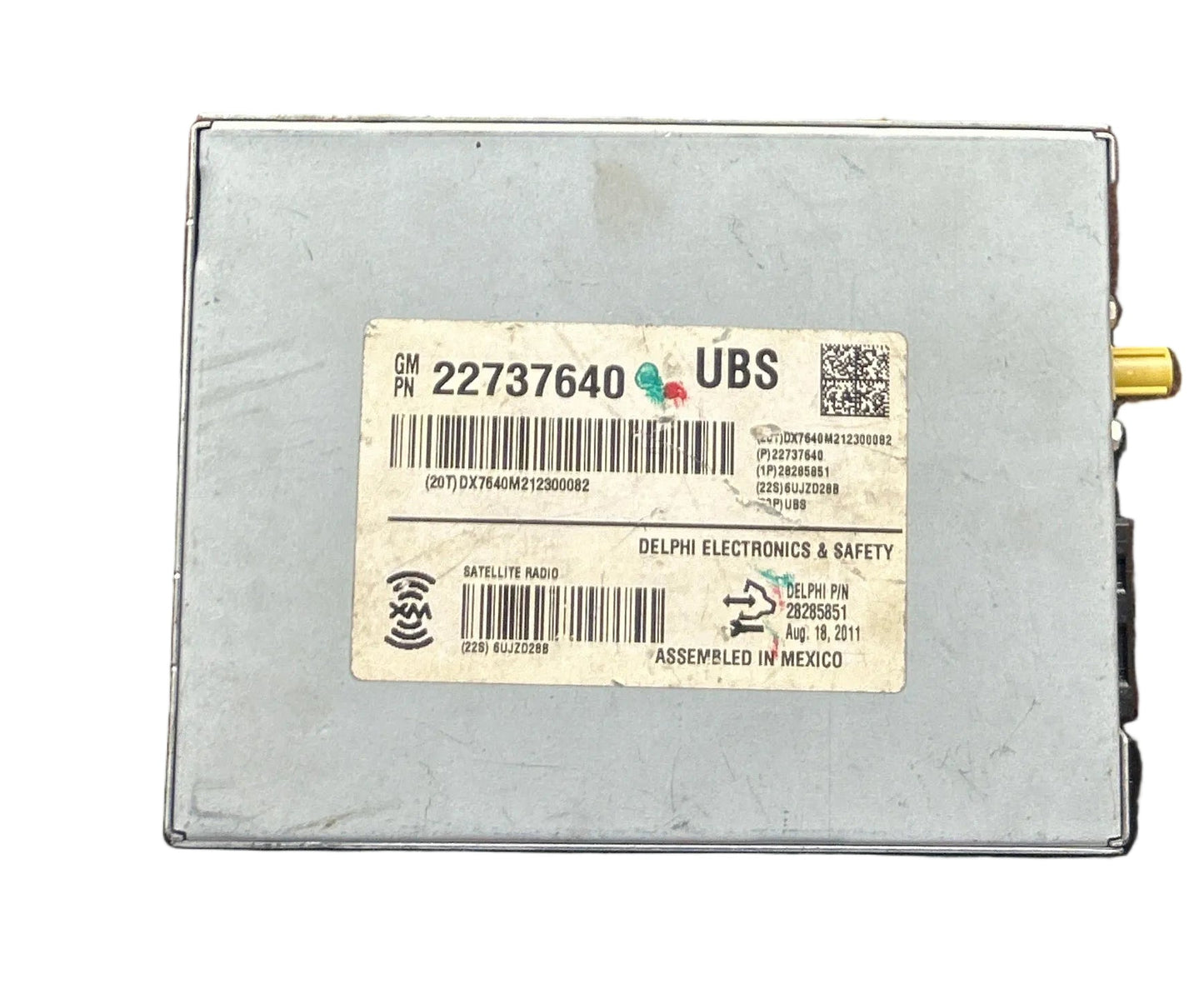 12-14 GMC YUKON TAHOE ESCALADE XM RADIO RECEIVER CONTROL MODULE OEM 22737640