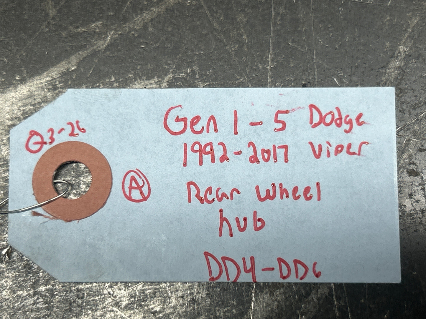 1992-2017 SRT Dodge Viper Gen 1 - 5 Rear Wheel Hub/Bearings/Studs 4848716 OEM