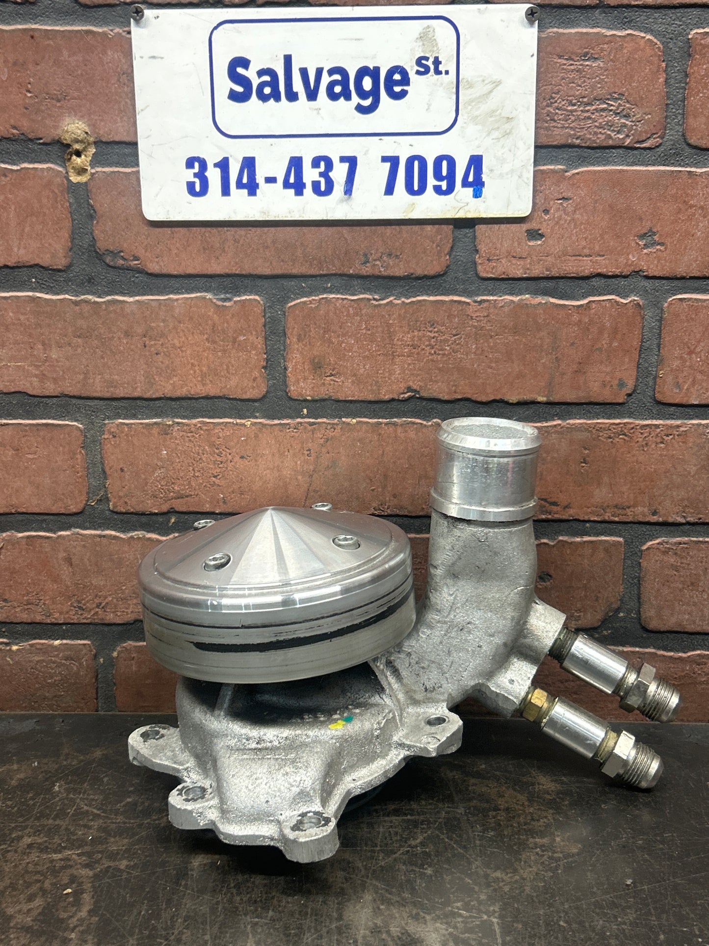 96-02 Dodge Gen 2 Viper OEM Water Pump W/AN Conversion & Billet Pulley 04763774