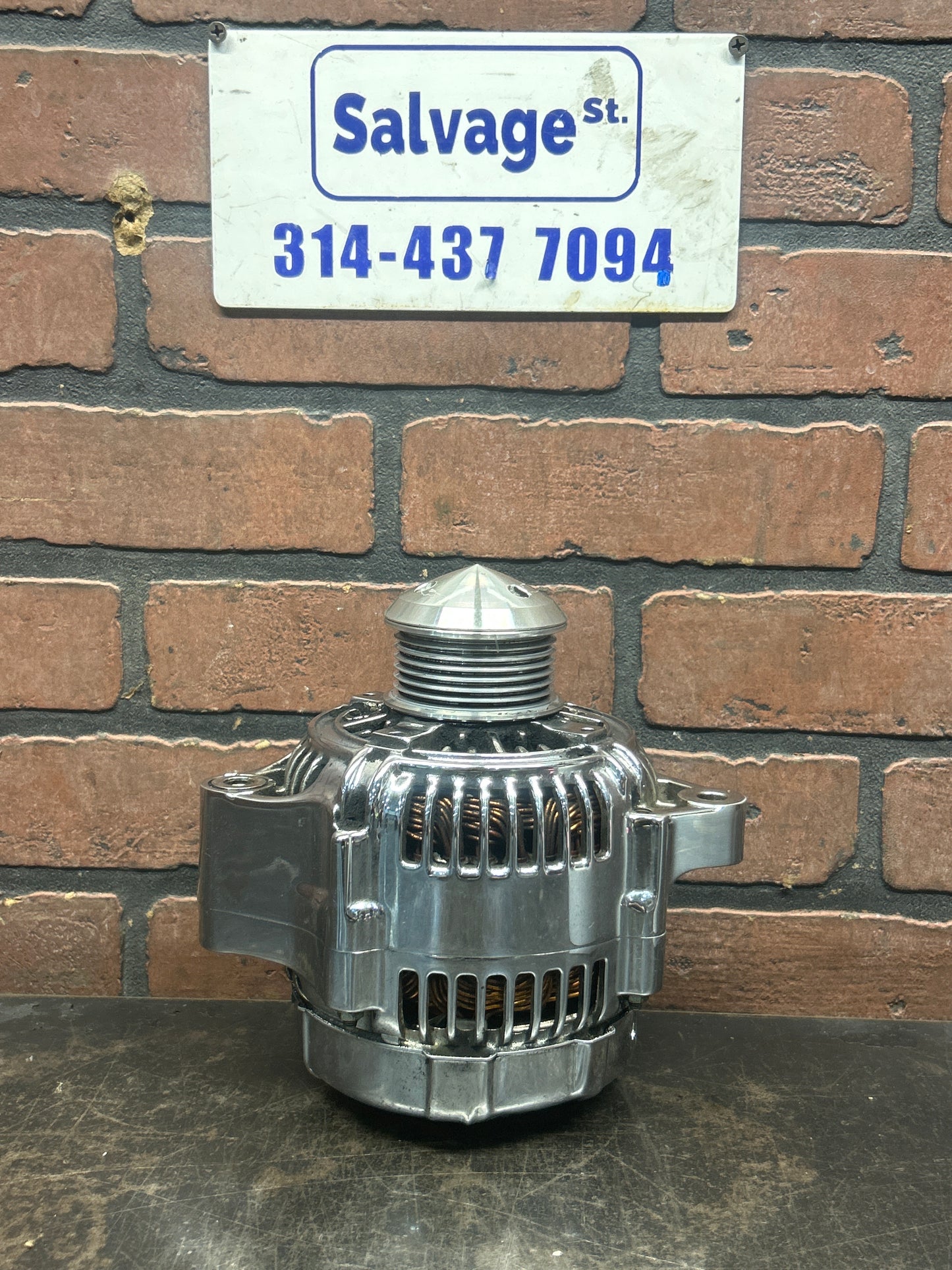 1996-2002 Dodge Gen 2 Viper 8.0L V10 Polished OEM Alternator With Billet Pulley