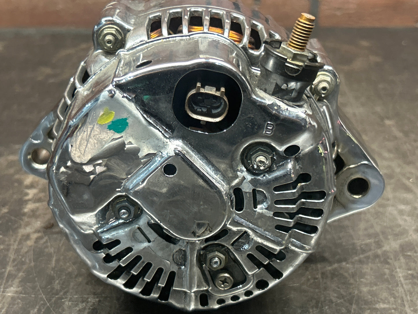 1996-2002 Dodge Gen 2 Viper 8.0L V10 Polished OEM Alternator With Billet Pulley