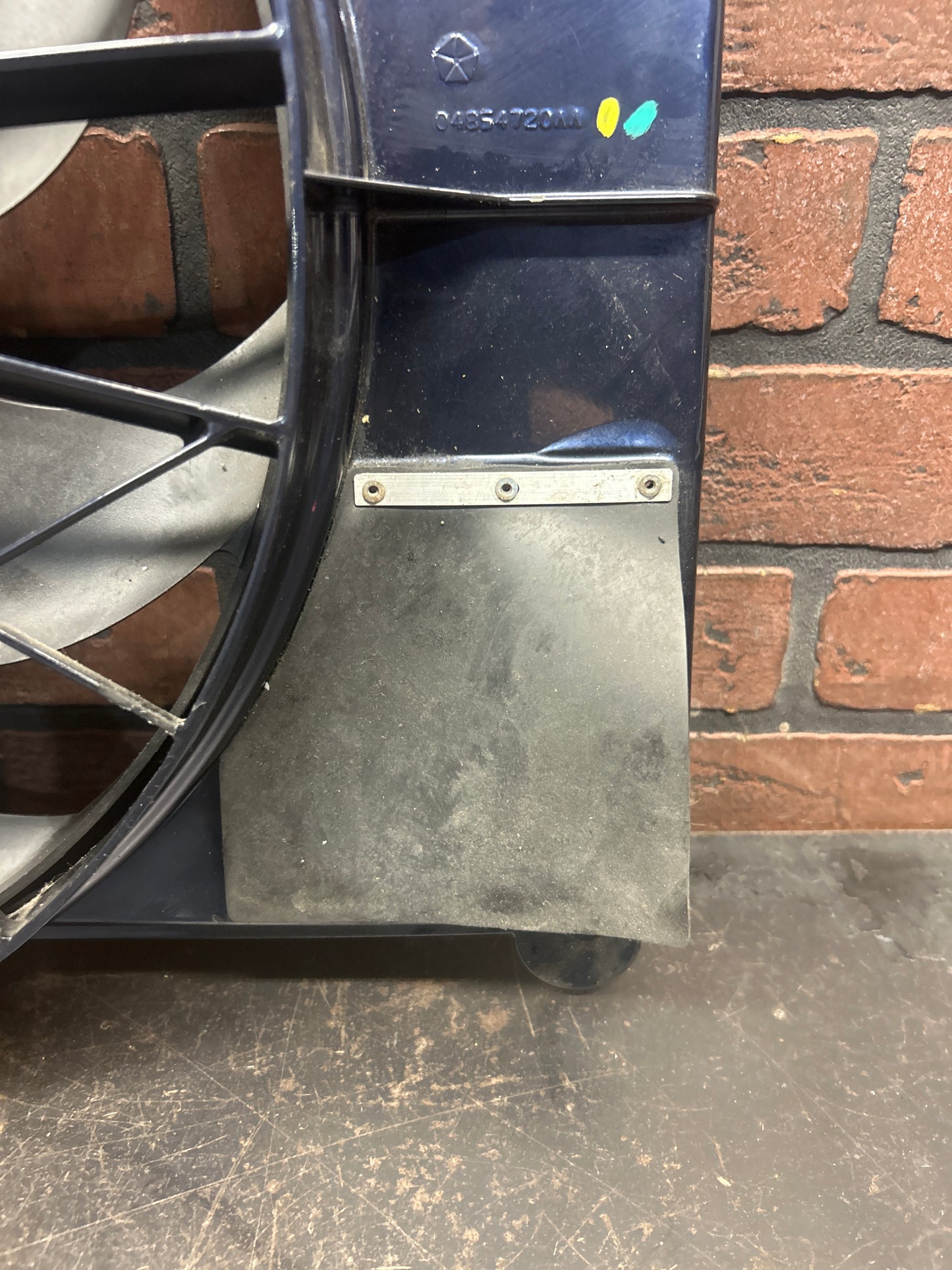 96-02 Dodge Viper Gen 2 Radiator Fan Assembly Sapphire Blue OEM 4854720AA