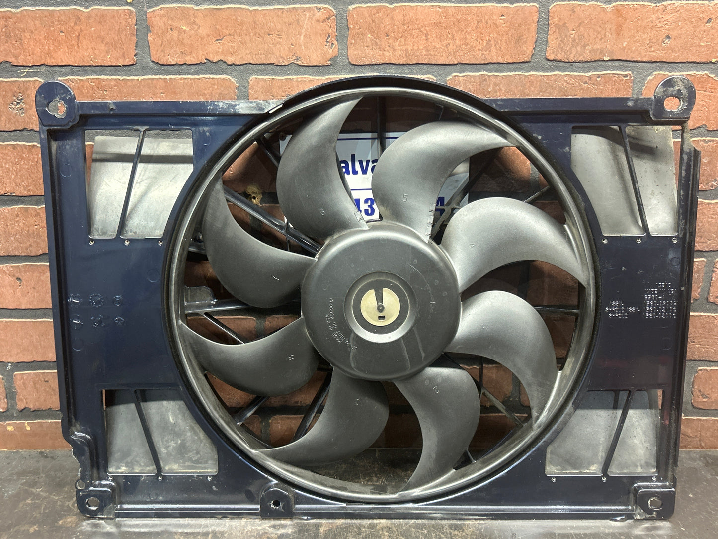 96-02 Dodge Viper Gen 2 Radiator Fan Assembly Sapphire Blue OEM 4854720AA