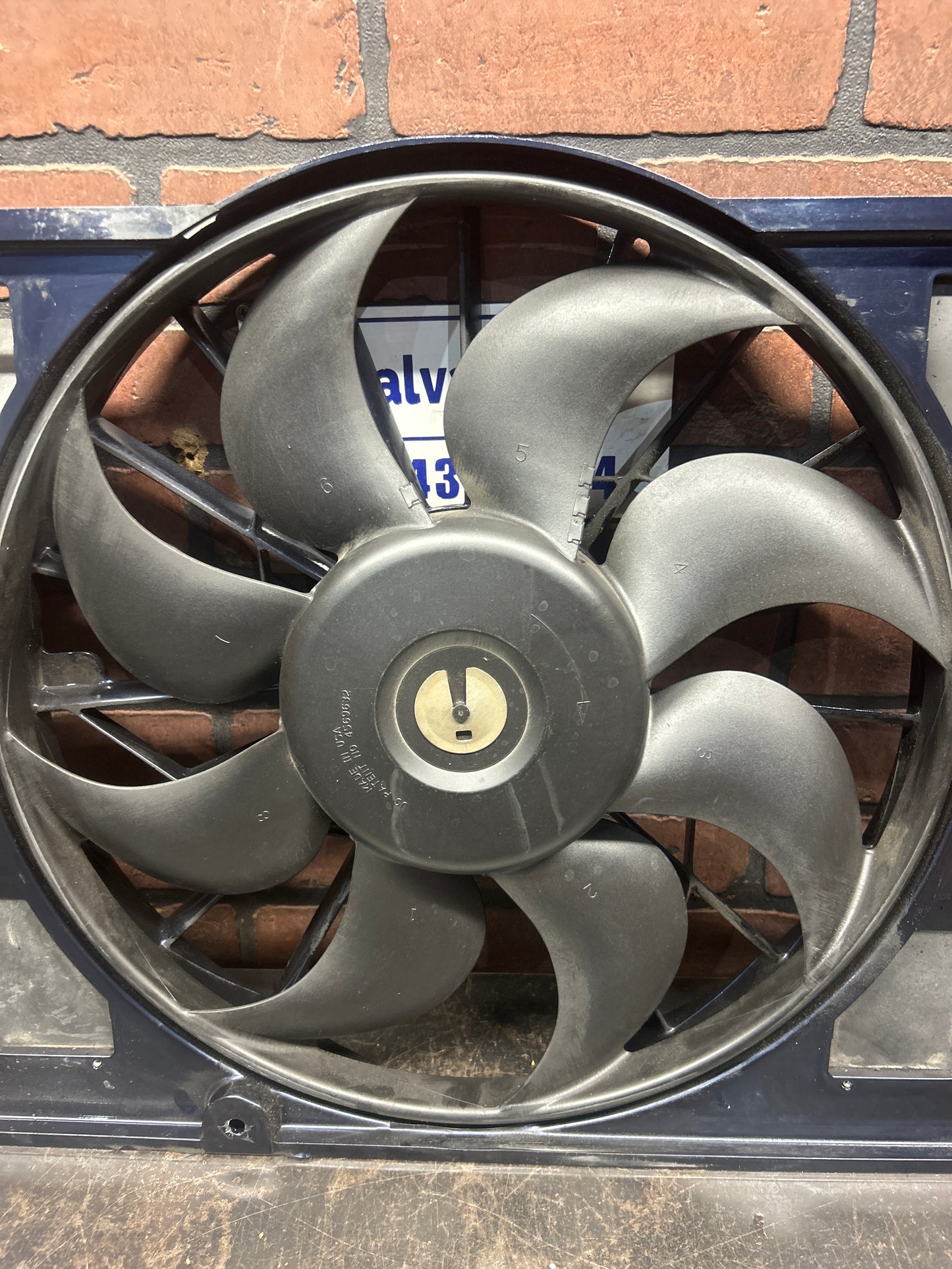 96-02 Dodge Viper Gen 2 Radiator Fan Assembly Sapphire Blue OEM 4854720AA