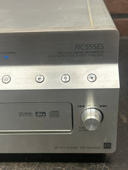 Sony DVP-NC555ES 5 Disc DVD/CD Player Silver 24w 120v 60hz Used Good Condition