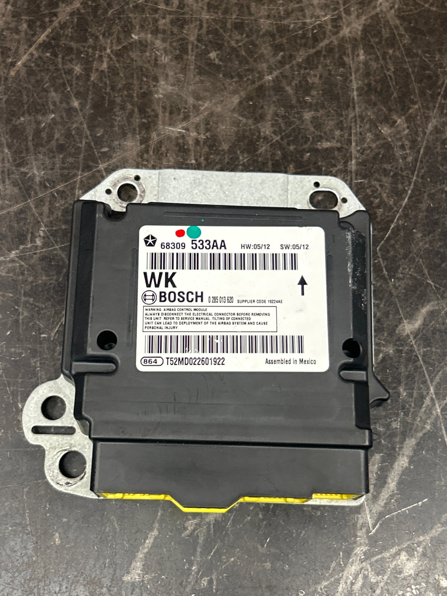 2016 Jeep Grand Cherokee OEM Occupant Restraint Control Module 68309533AA