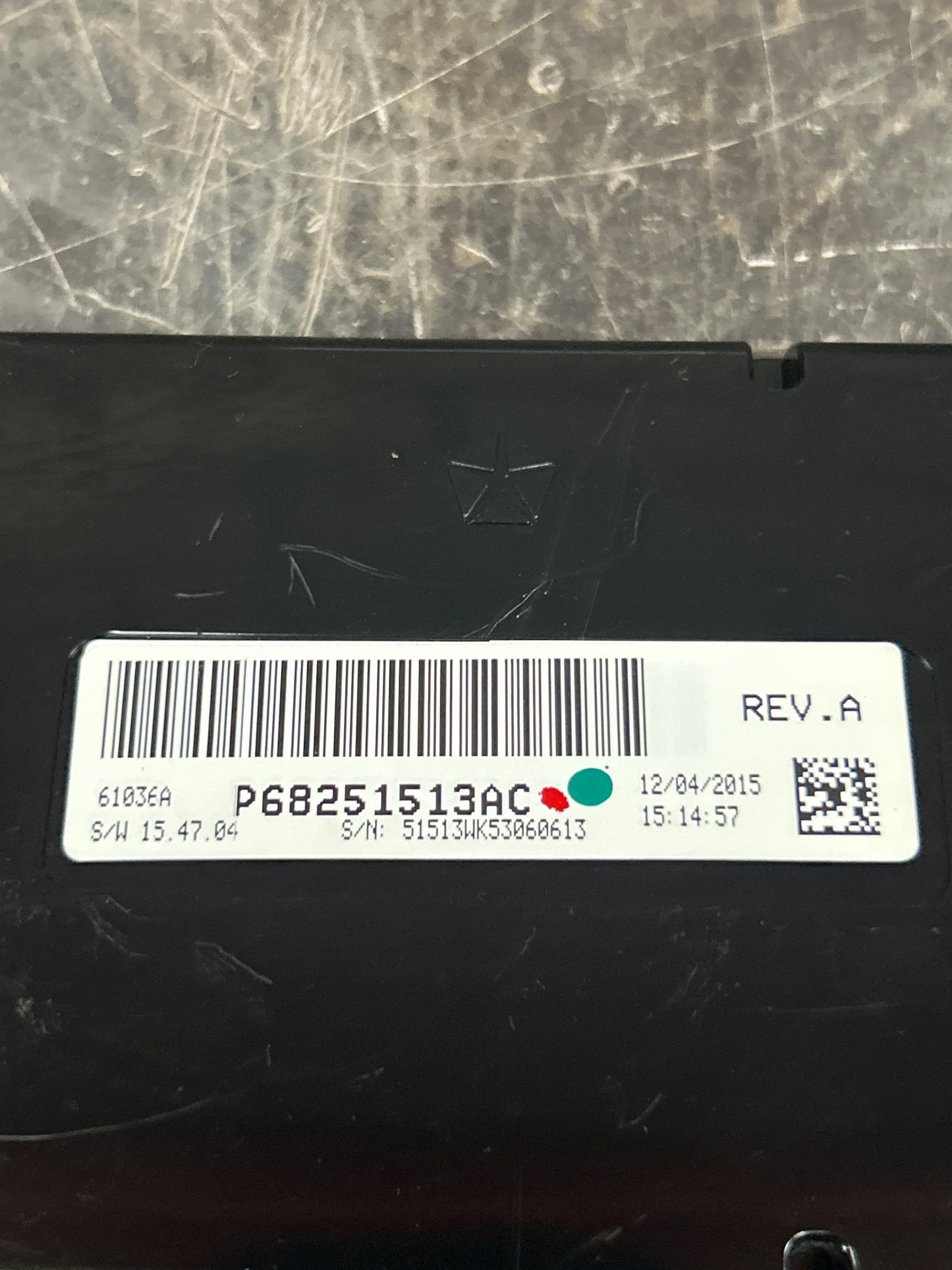 16 JEEP GRAND CHEROKEE SRT TEMPERATURE HVAC CONTROL MODULE 68251513AC