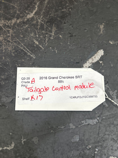 2016-2019 Grand Cherokee Durango Power Liftgate Control Module 68140669AE OEM