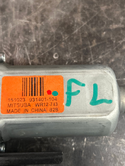 2014-2023 JEEP CHEROKEE FRONT LEFT DRIVER DOOR WINDOW REGULATOR MOTOR OEM