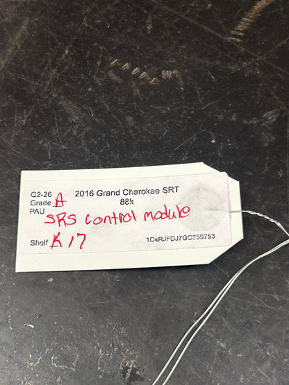 2016 Jeep Grand Cherokee OEM Occupant Restraint Control Module 68309533AA