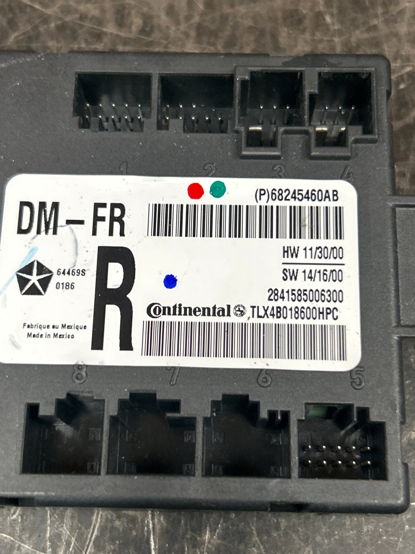 2015-16 Dodge Chrysler Jeep Right Passenger Door Control Module OEM 68245461AB