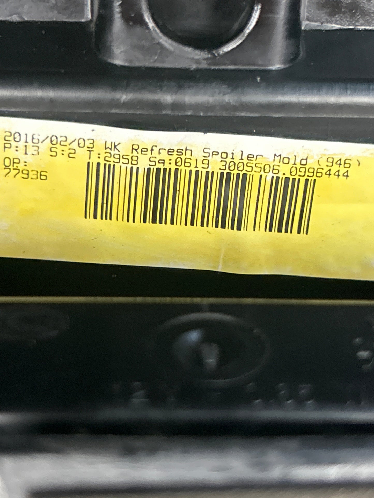 2014 - 2021 Jeep Grand Cherokee Liftgate Back Door Spoiler & Light OEM