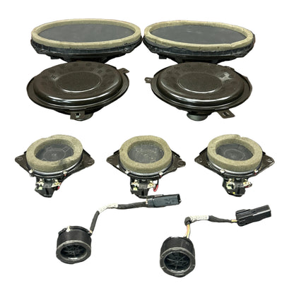 2012-2021 Jeep Grand Cherokee Sound Audio Speaker Assembly Set of 9 OEM