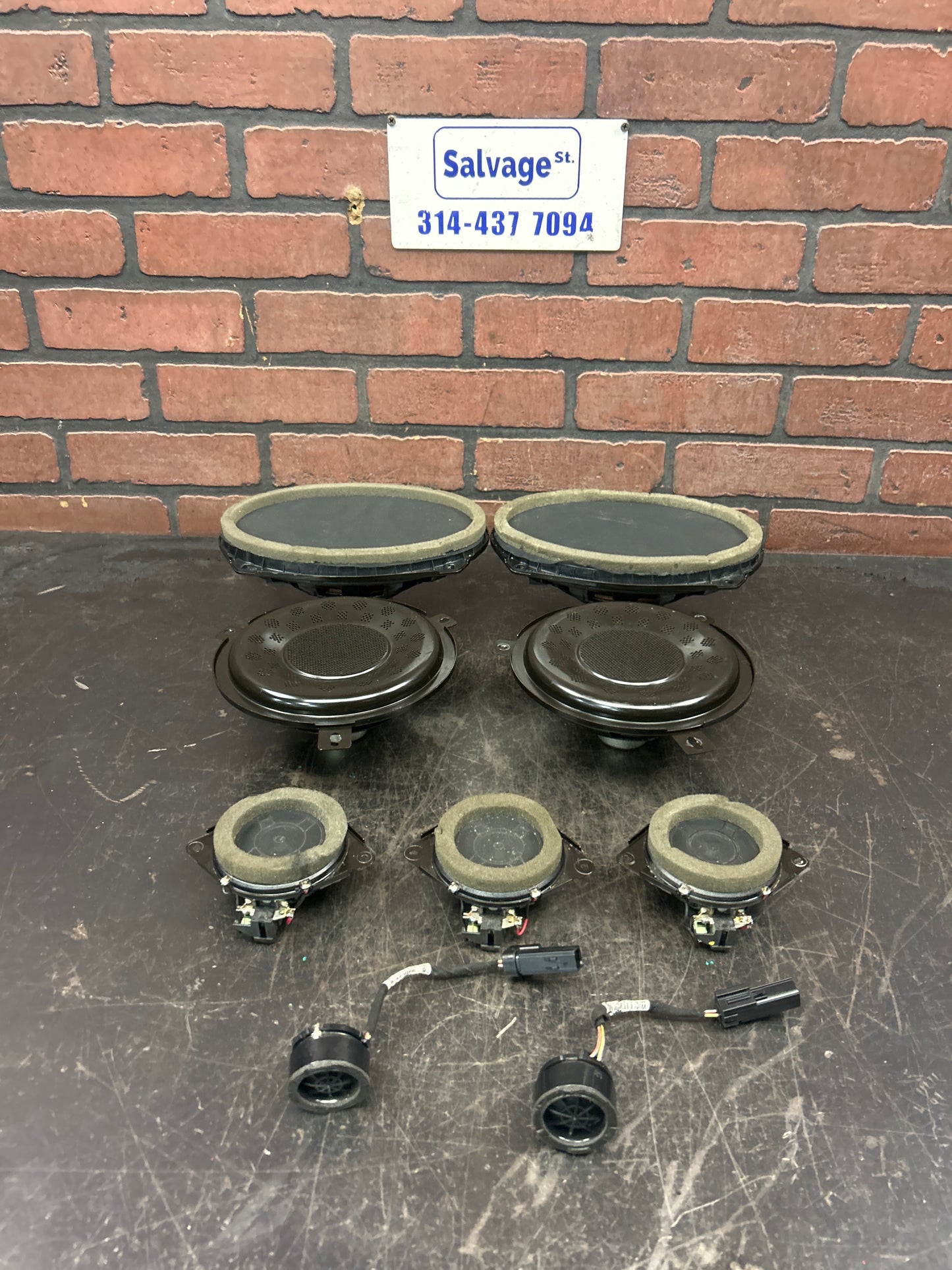 2012-2021 Jeep Grand Cherokee Sound Audio Speaker Assembly Set of 9 OEM
